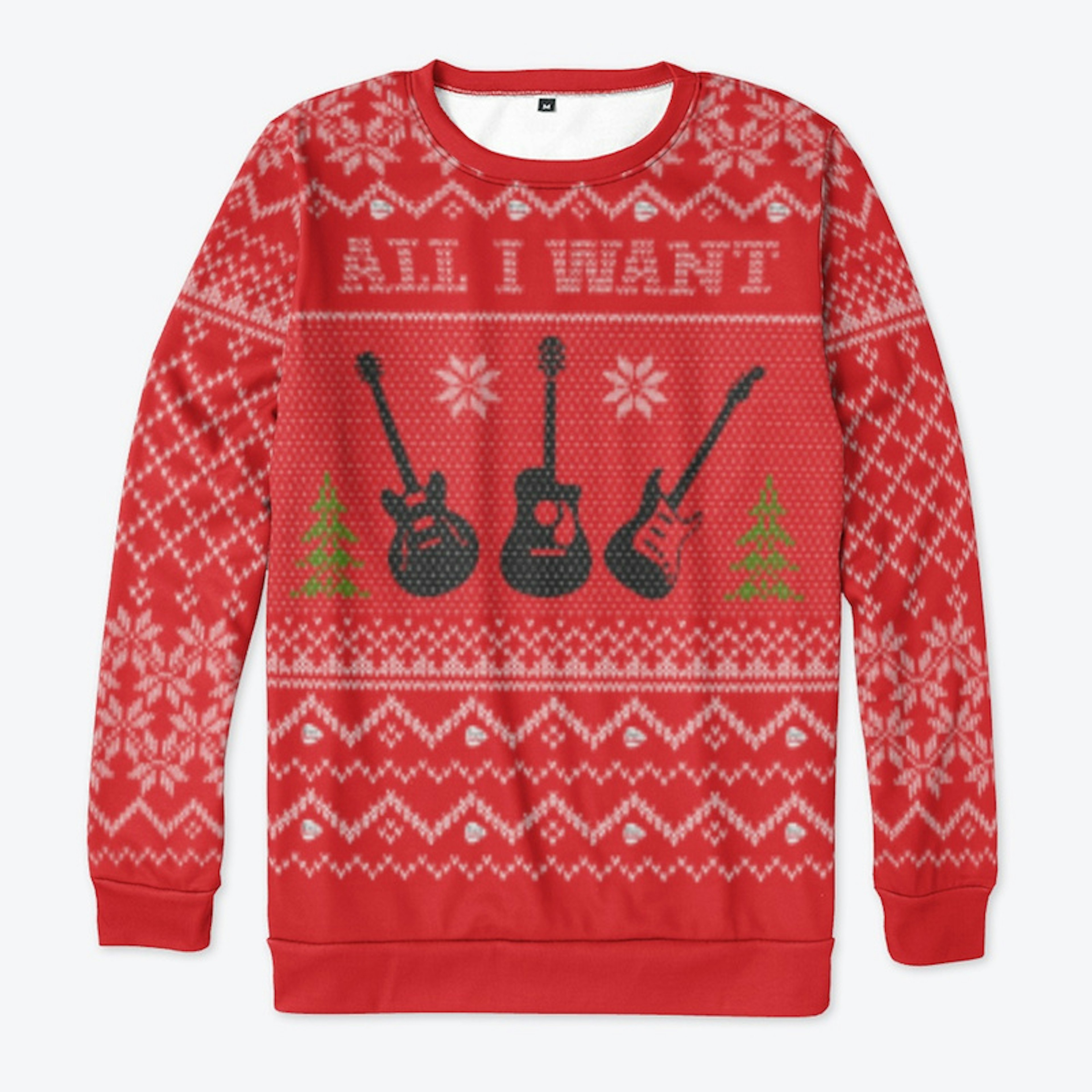 'All I Want' Holiday Guitar Jumper 2